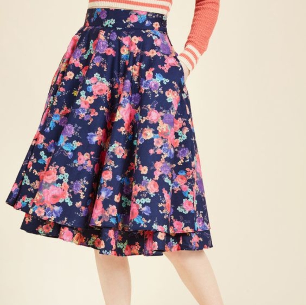 Cottagecore Ruffle Myrtlewood Skirt